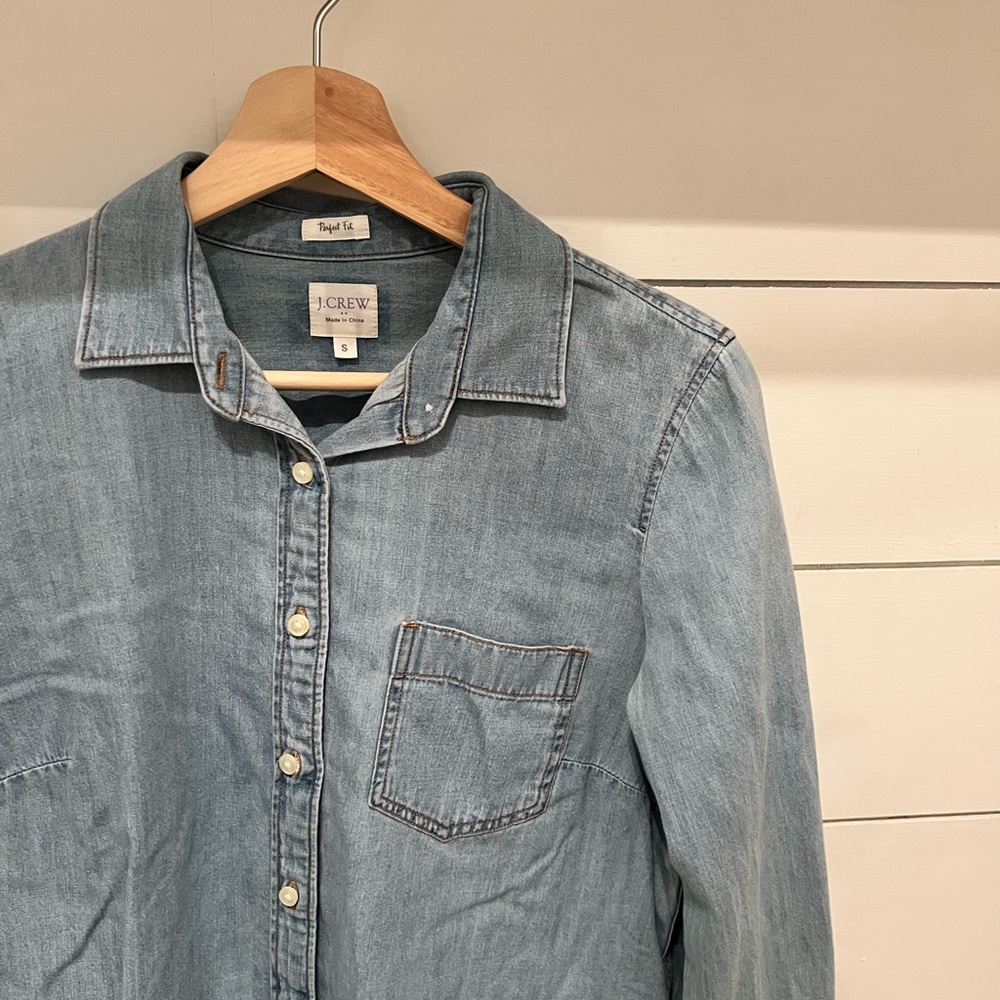 J. Crew chambray button down - Picture 2 of 4